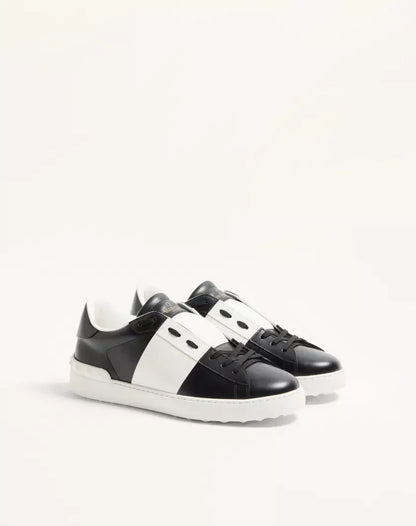 V calfskin White/Black
