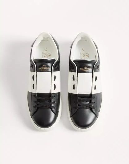 V calfskin White/Black